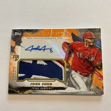Josh Jung RC, 2023 Topps Inception, Orange Patch Autograph #/10 Auto ⚾️