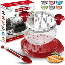 Chicken Shredder Tool Twist Large – 3 Layers Non Slip Meat Shredder with Remo...