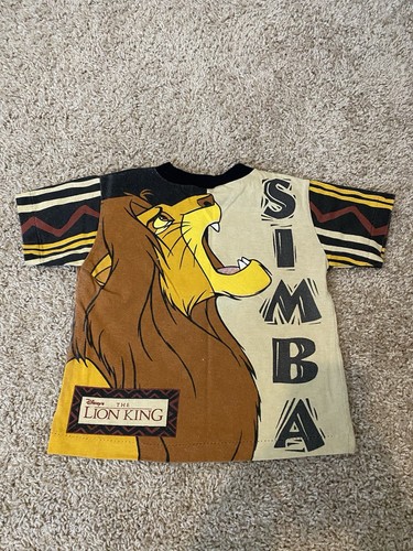 Vintage 90s kids lion king t shirt Lot Of 4 All Over Print Simba Disney - Picture 6 of 10