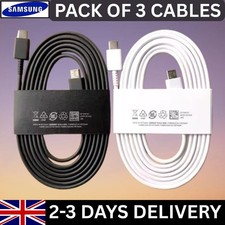 Genuine Samsung S24 S23 S22 S21 Ultra Plus Fast Charging Cable Type C To C 5A UK
