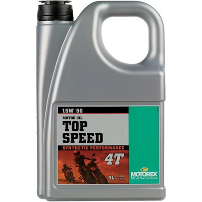 Motorex Top Speed 4T Oil - 15W50 - 4L. Motorcycle ATV/UTV Street Bike 304975