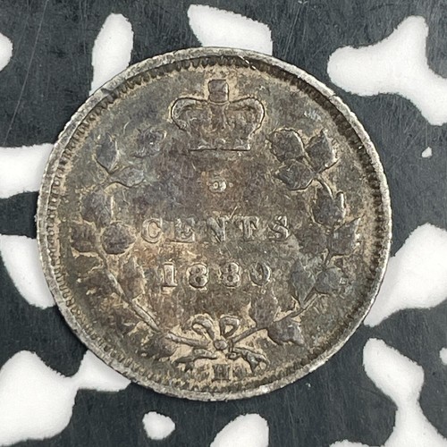 1880-H Canada 5 Cents Lot#F6761 Silver!