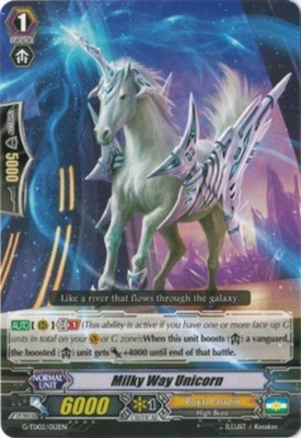 1 x Milky Way Unicorn - G-TD02/012EN - TD Near Mint / Mint, English CFV