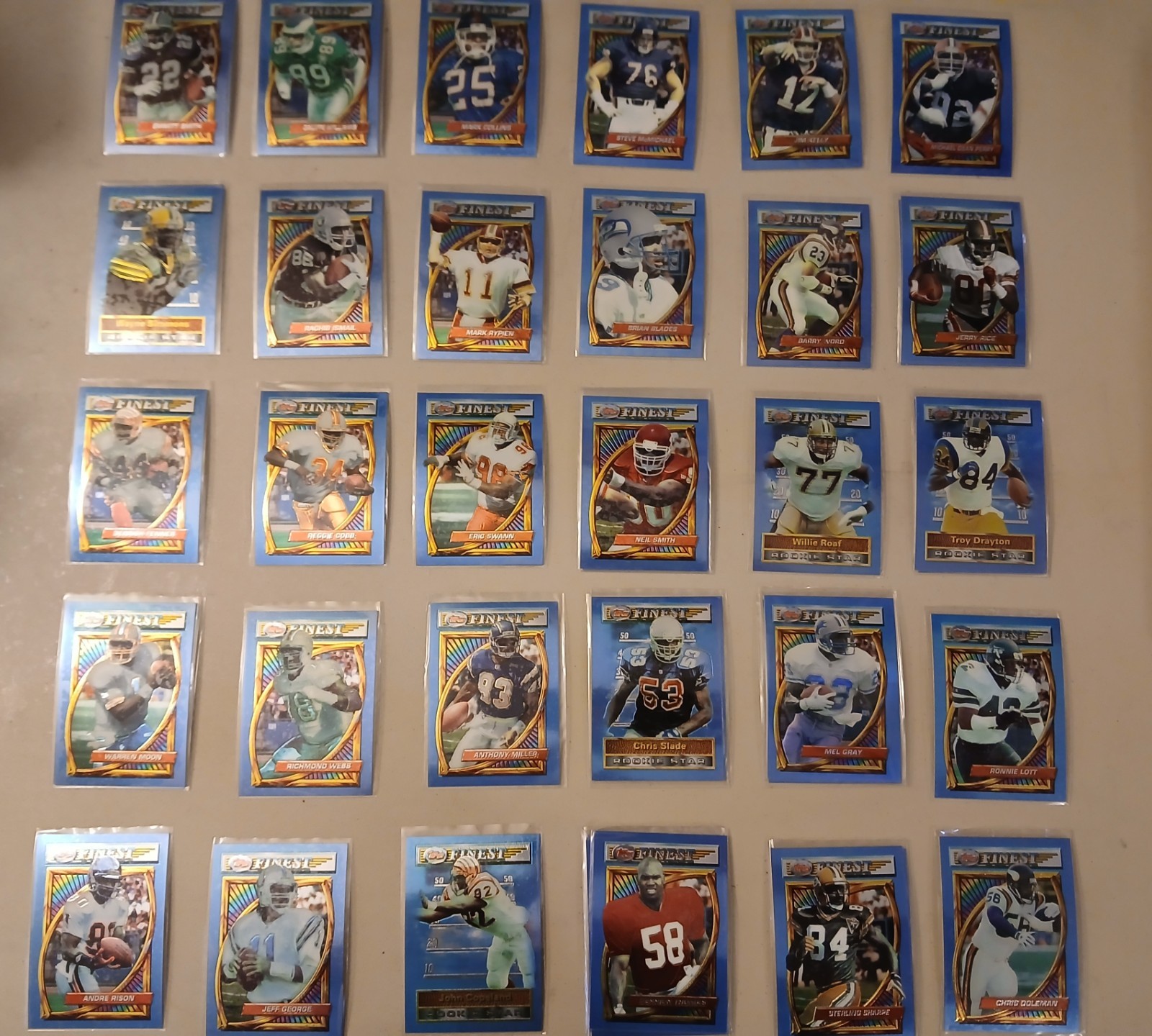 Emmitt Smith #1 Football Cards 1994 Topps Finest trading card — raw and PSA graded price guide