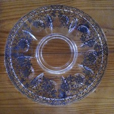 Anchor Hocking Savannah Floral Egg Plate/Serv...