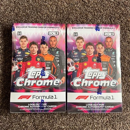 2 x Topps Chrome Formula 1 F1 2023 Hobby Box - New & Sealed - UK Seller