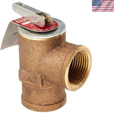 #ad Compact ASME Certified Bronze Pressure Relief Valve 30 PSI 3 4quot; Connection $71.99