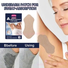 12-60X Disposable Sweat Pads Patches Antiperspirant Underarm Armpit Guard Sheet