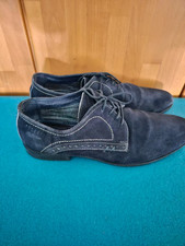 Peckott Denim 42 Schnürschuhe Wildleder, Dunkelblau