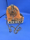 Mary Frances Piano Keys Beaded Handbag Clutch         P3