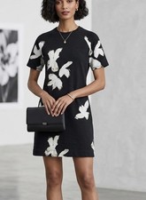 Marc Jacob’s Black Mini Dress with White Floral Pattern Size Medium