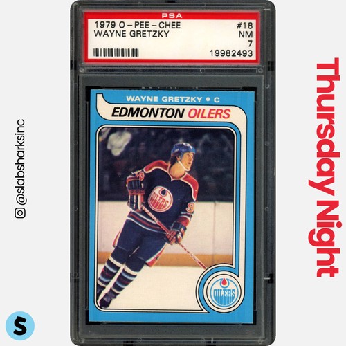 1979 O-PEE-CHEE #18 WAYNE GRETZKY RC ROOKIE PSA 7