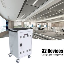 Mobile Charging Cart - 30-Device Cabinet for Tablets/Laptops