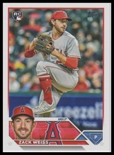2023 Topps Update Zack Weiss Los Angeles Angels