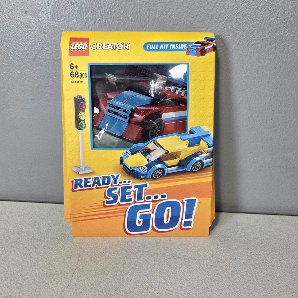 Lego Creator Hallmark Birthday Card Racecar "Ready Set Go" 68pc Complete Set NEW - Image 2 of 4