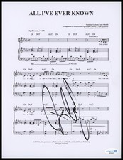 Reeve Carney "Hadestown" AUTOGRAPH Signed 'All I've Ever Known' Sheet Music ACOA