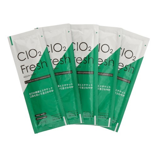 Portable Mouthwash Peach Mint 60 Pouches 2 Pack 12ml Made in Japan