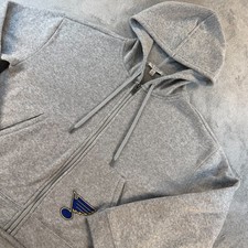 WEAR by Erin Andrews Hoodie Womens XL St Louis Blues NHL Gray Zip Up