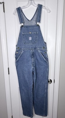 Vintage Pointer Denim Overalls Womens 30 x 28 Bibs Medium Wash