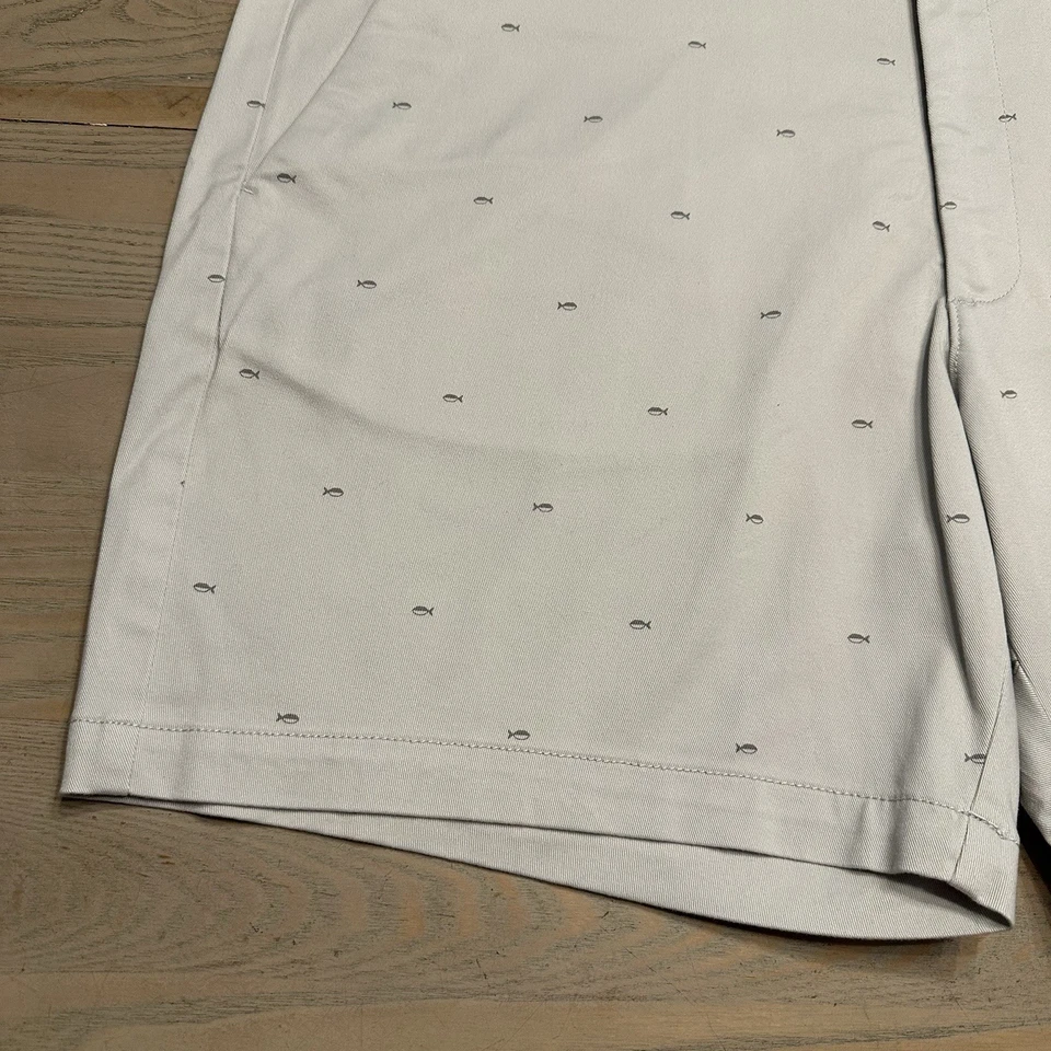 NUEVO Pantalones Cortos St Johns Bay Temp Flex Tru Temp 365 Para Hombres 42 Estampado de Peces Costero Playa Foto 3 de 4