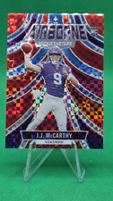 Panini 2024 Rookies & Stars J.J. McCarthy #A-JMY Vikings Airborne Rookie