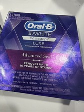 Oral B 3D White Luxe Advance Seal Teeth Whitening 14 Treatments 28 Strips Loose