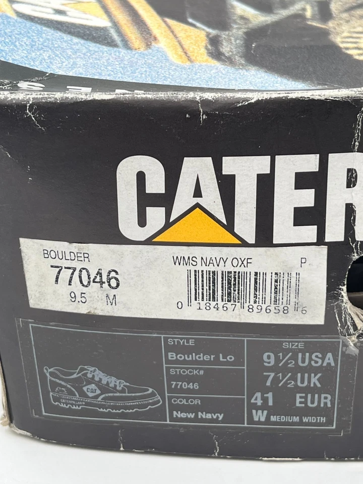 Caterpillar CAT Boulder Lo Women’s Oxford Shoes New Navy Size 9.5 M 77046 New - Image 4 of 4