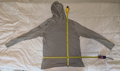 KUHL Engineered Hoody Mens Large Gray Long Sleeve Thumbhole Pullover 7423