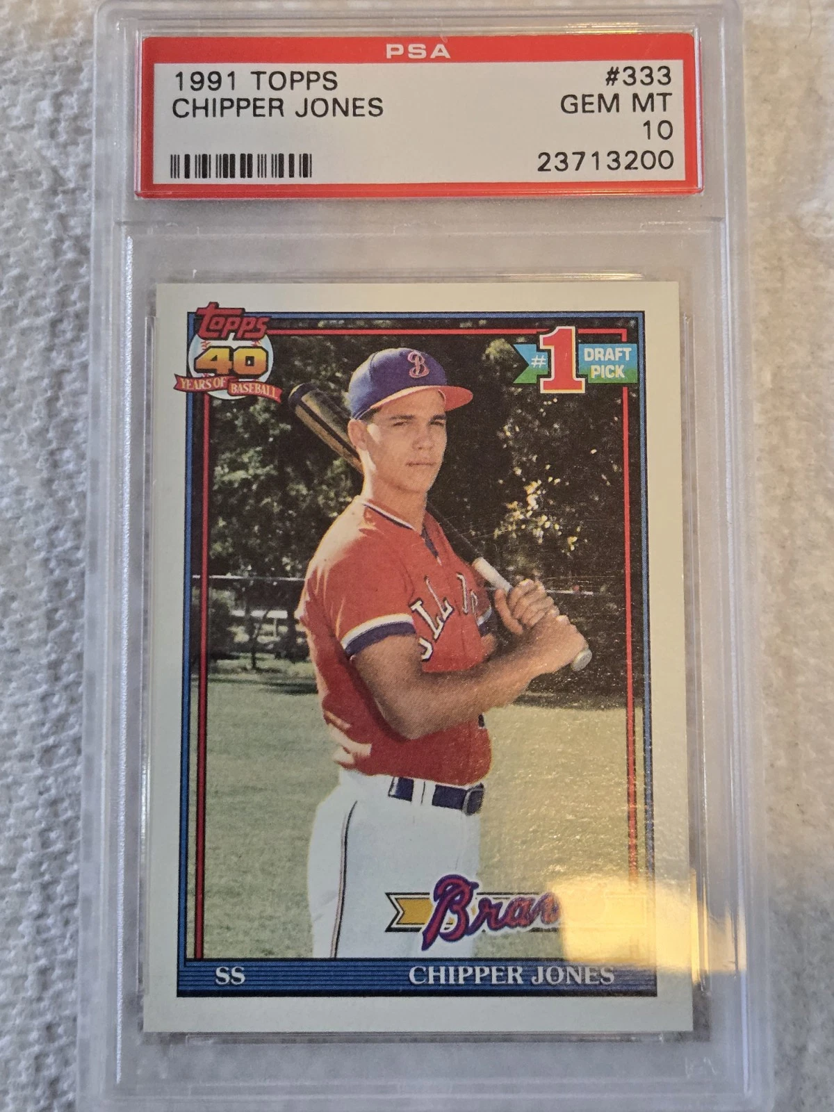 Chipper Jones trading card