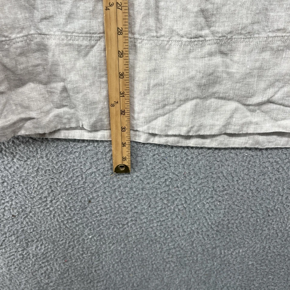 Madewell Dress Womens Medium Linen Collared Short Sleeve V Neck Casual Boho - Image 4 of 4