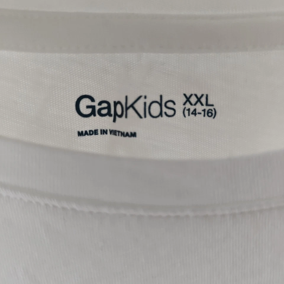 Gap Kids girls XXL 14-16 White Long Sleeve T- Shirt Skates Pink 100% Cotton - Image 3 of 4