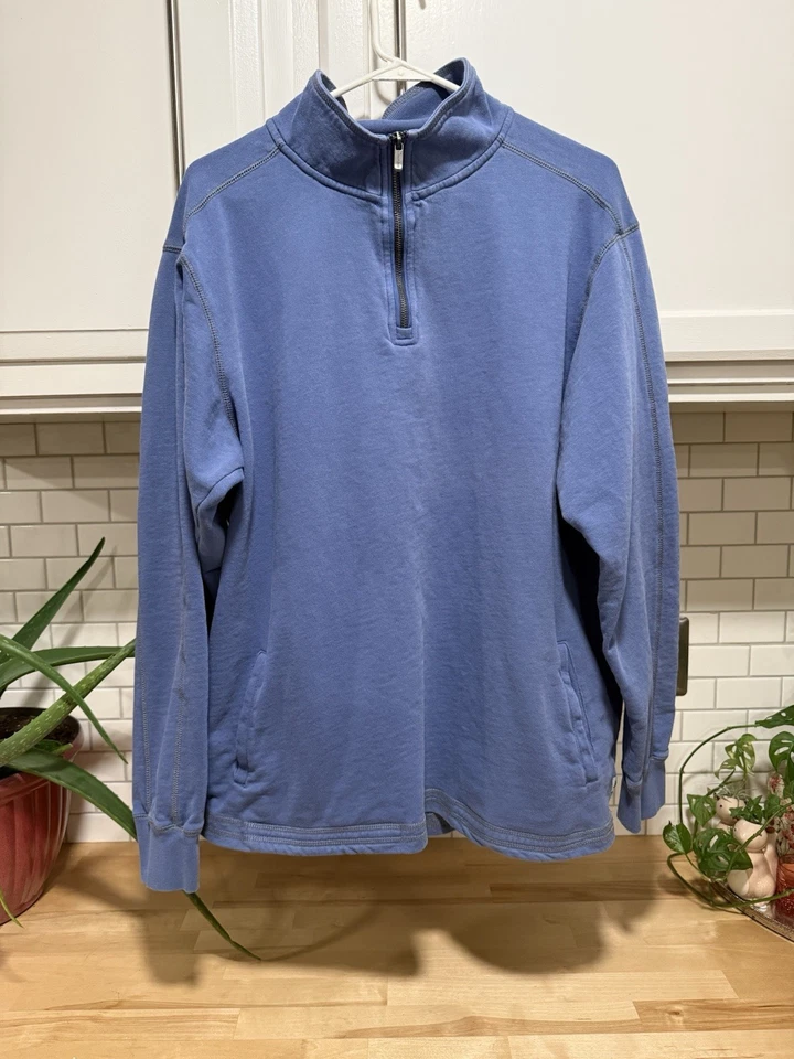 LandShark Heavy Para Hombre 1/4 Cremallera Pull Over Talla XL Excelentes Gráficos de Surf Foto 2 de 4