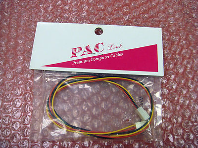 Pac Link 2492130 New Premium Computer Cable Wire   18'' 3pin PC Fan Coupler Cable