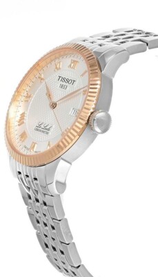 Tissot T-Gold Le Locle Auto 39mm 18k Rose Gold Bezel Watch T932