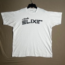 1990s Vintage Club Elixir T Shirt Size XL on Fruit of the Loom Tag Made In USA