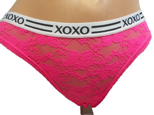 3 XOXO INTIMATES XO3519 3PKR EVERYDAY SEXY LACE BIKINI PANTIES L