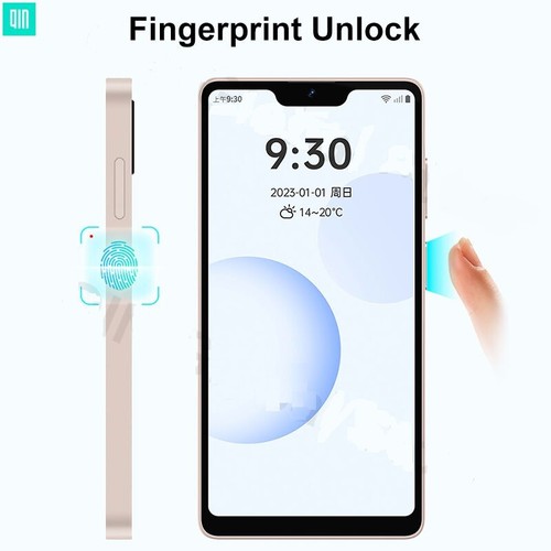 Qin 3 Pro Ultradünnes 4G LTE Smartphone 6GB+128G Android 12 Fingerabdruck pink - Afbeelding 6 van 13