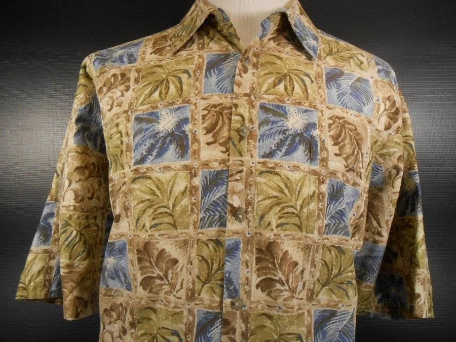 Tropical Men's XXL Half Moon Bay Floral Short Sleeve Button Shirt GUC - Image 2 of 4