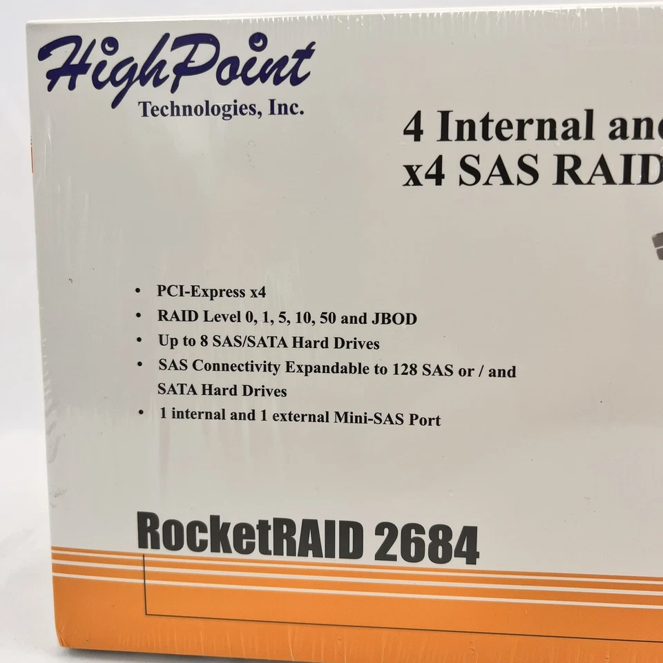 HighPoint RocketRAID 2680SGL PCI-Express x4  Port SATA SAS RAID Controller Card - Image 2 of 4