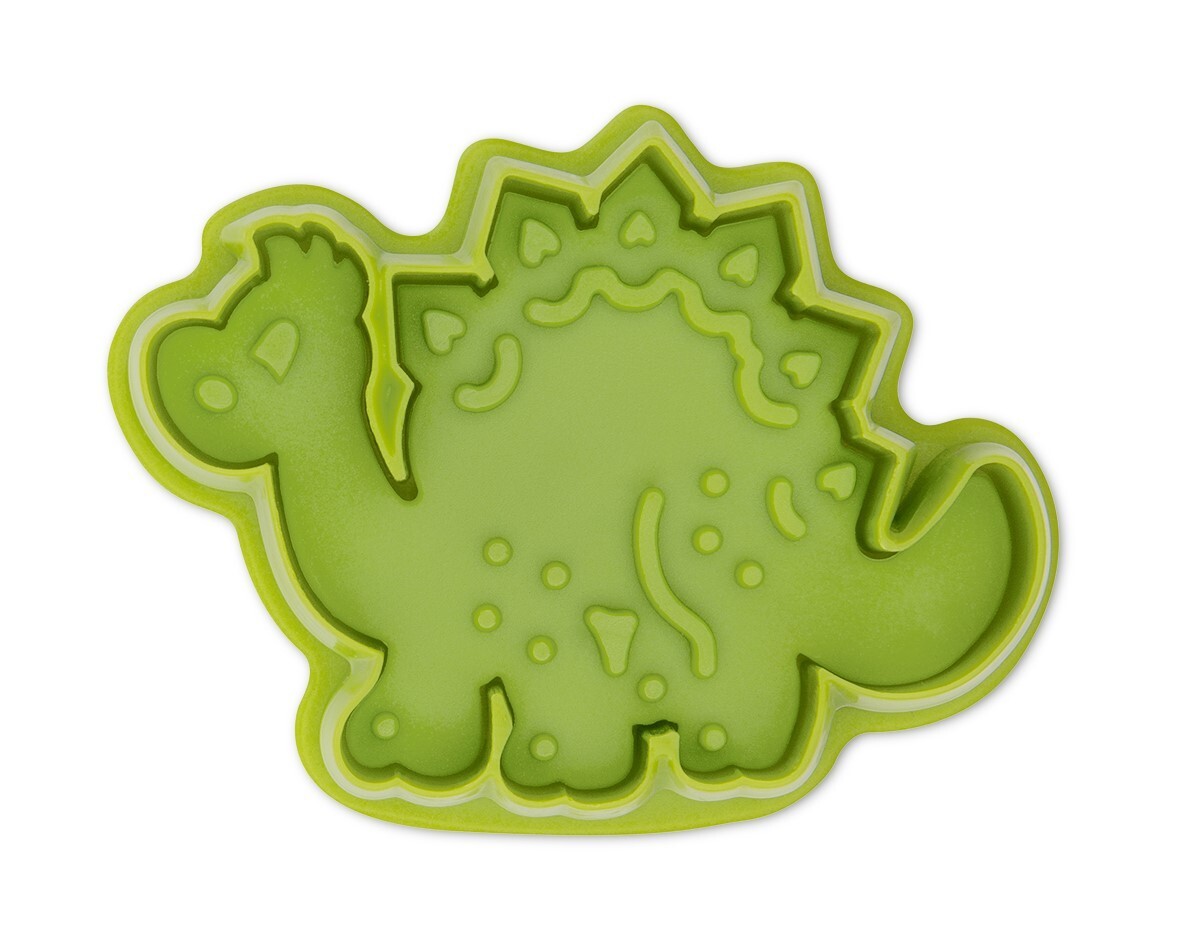 Ausstecher Plätzchenform Keks Präge-Ausstecher mit Auswerfer Dinosaurier 6,5 cm