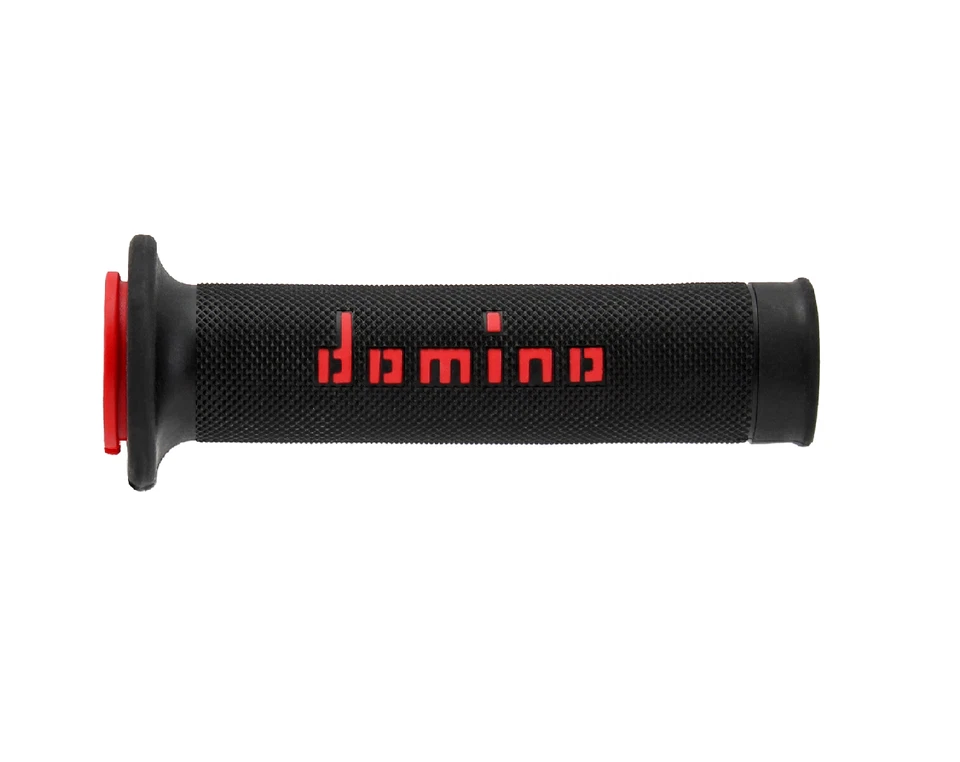 Kawasaki ZX-10R ZX10R Ninja 2004-2019 Domino A010 Handlebar Race Grips Black Red - Image 2 of 3
