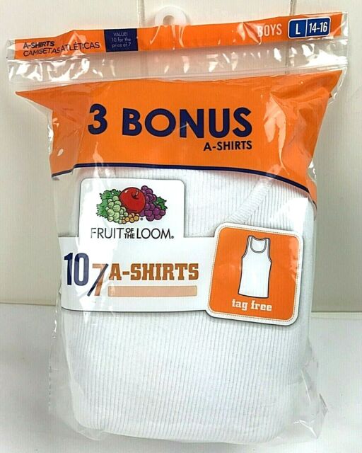 Fruit of the Loom Boys A-Shirt Pack of 4