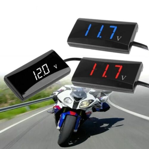 0.56 Inch Voltage Meter LED Display Gauge Battery Monitor  Motorcycle - Foto 1 di 17