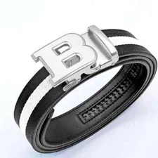 Luxury Leather B Belt Men Women B Buckle Waist Strap Belt for Jeans Waistband