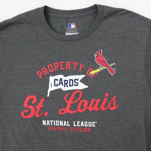 Mens St Louis Cardinals T Shirt Adult L Baseball MLB Ring Spun Soft Cards Large - Picture 7 of 9