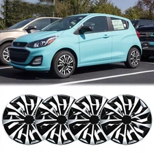 4PCS 15" Rim Skin Cover Hubcap Covers For Chevy Spark 2010-2023 R15 Steel Wheels
