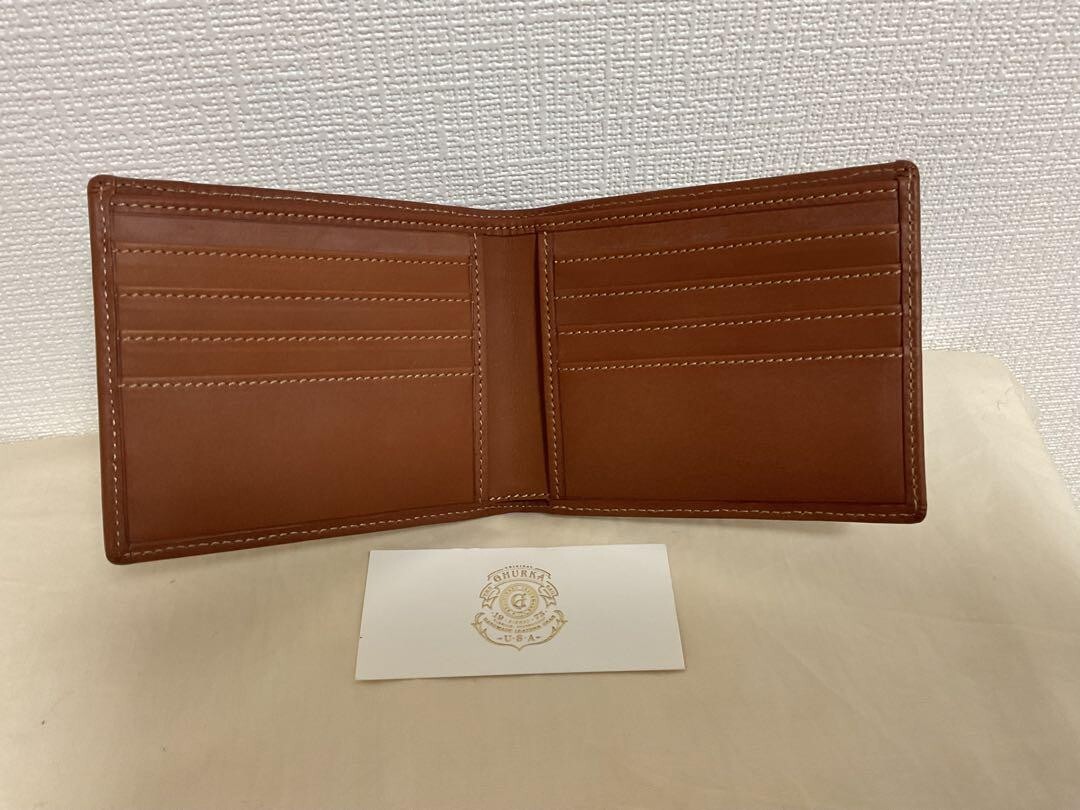 未使用！GHURKA X SHIPS 二つ折り財布 leather 未使用！GHURKA X SHIPS 二つ折り財布 leather Unused! GHURKA X
