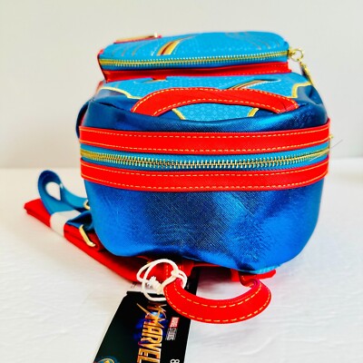 Loungefly Disney Ms Marvel Cosplay Blue Red Mini Backpack NWT mvbk0205-1.jpg main image 4