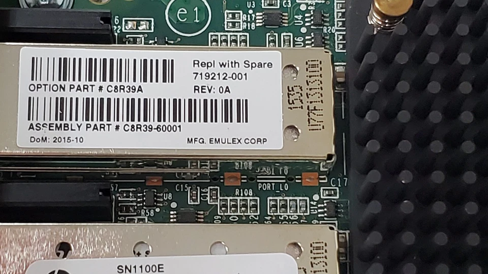 HP 719212-001 C8R39A SN1100E 16GB 2-Port FC Full Height HBA 2x SFPs - Image 4 of 4