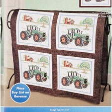 Stitch 'n' Tractor Quilt Kit - Embroidered Farm Fun for Crafty Kids 